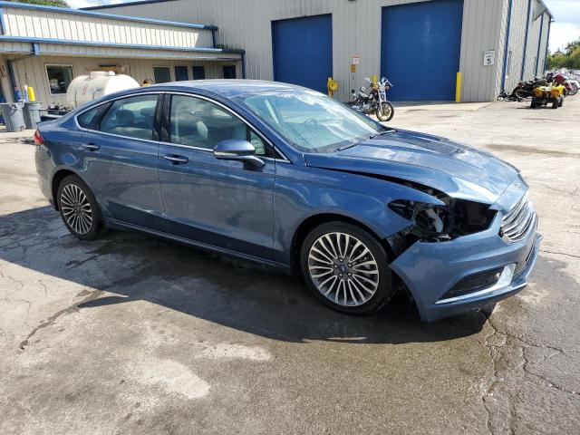 3FA6P0HD9JR272650 - 2018 FORD FUSION SE Көк фото 4
