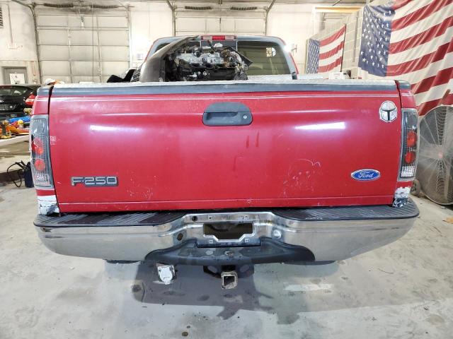 1FTFX28L6VNB36515 - 1997 FORD F250 RED photo 6