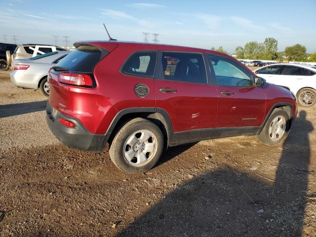 1C4PJLAB1HD232351 - 2017 JEEP CHEROKEE SPORT RED photo 3