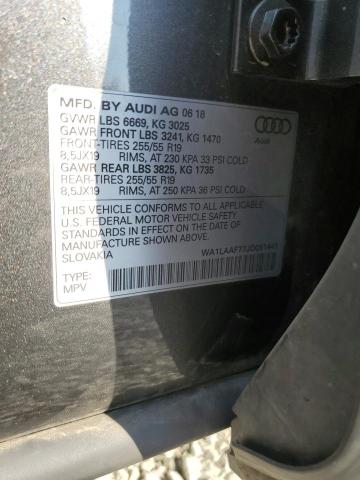 WA1LAAF77JD051441 - 2018 AUDI Q7 PREMIUM PLUS Boz foto 13