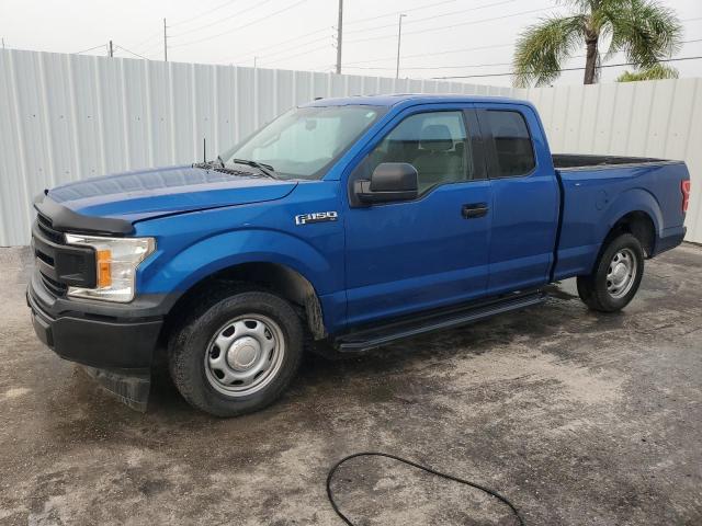 1FTEX1CP9JKF06187 - 2018 FORD F150 SUPER CAB BLUE photo 1