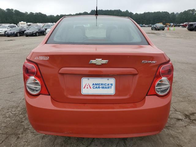 1G1JA5SH8D4158921 - 2013 CHEVROLET SONIC LS ORANGE photo 6