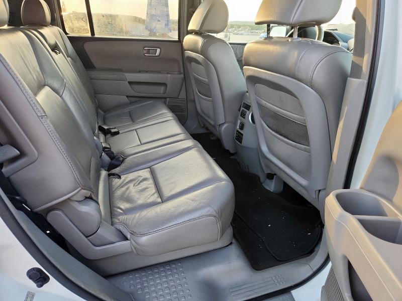 5FNYF386X9B013686 - 2009 HONDA PILOT EXL WHITE photo 10