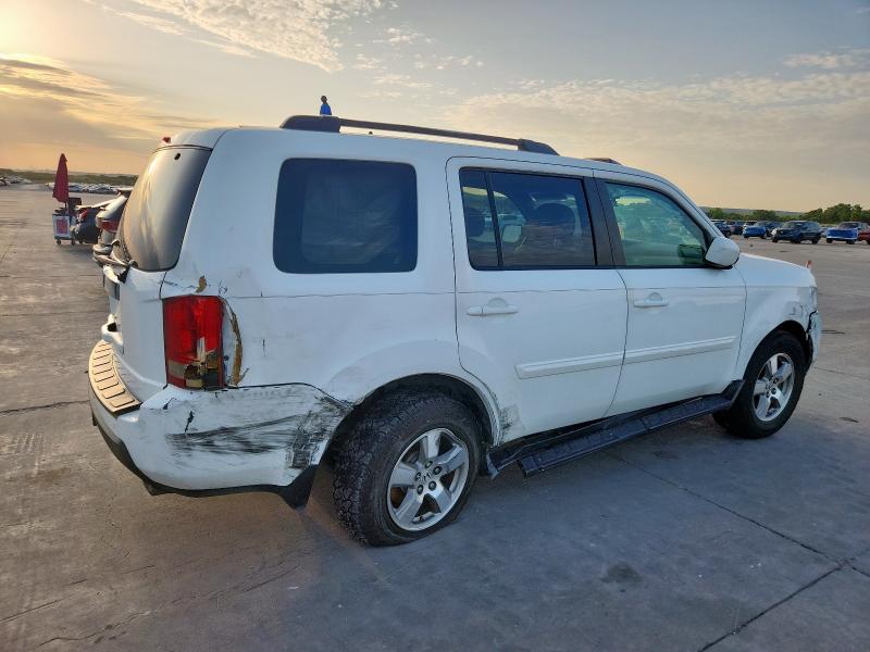 5FNYF386X9B013686 - 2009 HONDA PILOT EXL WHITE photo 3