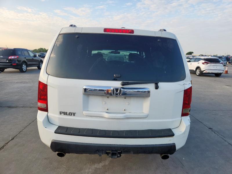 5FNYF386X9B013686 - 2009 HONDA PILOT EXL WHITE photo 6