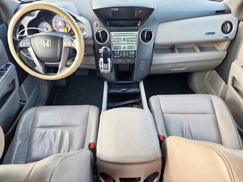 5FNYF386X9B013686 - 2009 HONDA PILOT EXL WHITE photo 8