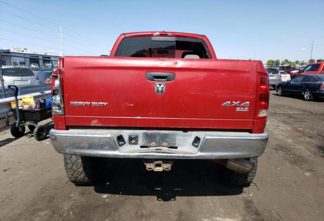 3D7KS28C26G247205 - 2006 DODGE RAM 2500 ST RED photo 6