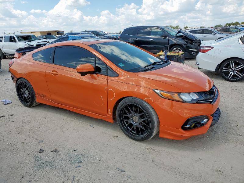 2HGFG4A50FH701165 - 2015 HONDA CIVIC SI ORANGE photo 4