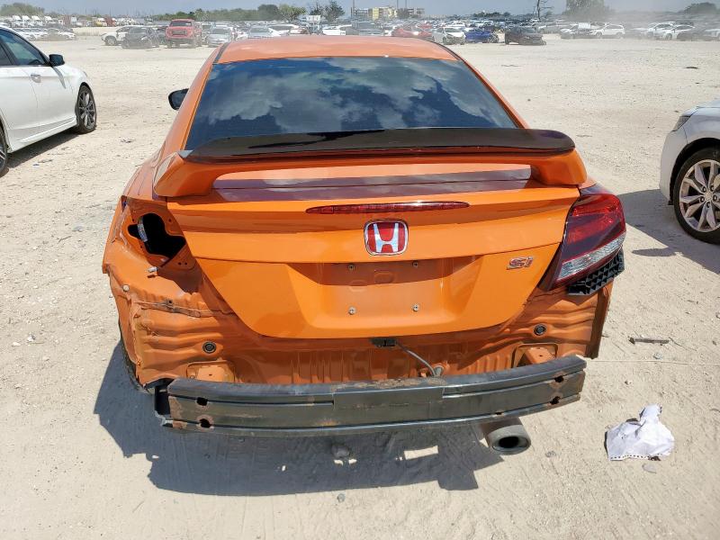 2HGFG4A50FH701165 - 2015 HONDA CIVIC SI ORANGE photo 6