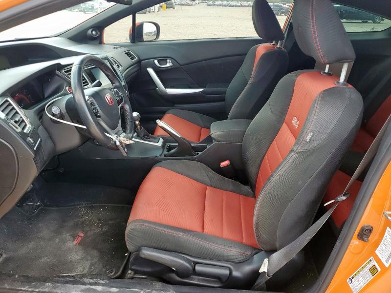 2HGFG4A50FH701165 - 2015 HONDA CIVIC SI ORANGE photo 7