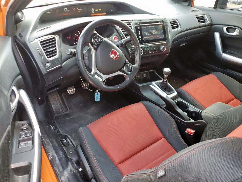 2HGFG4A50FH701165 - 2015 HONDA CIVIC SI ORANGE photo 8