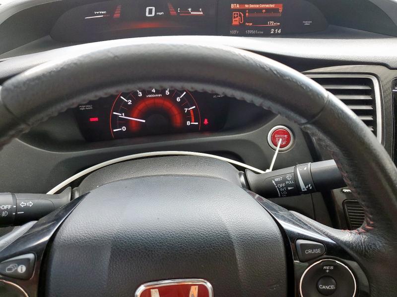 2HGFG4A50FH701165 - 2015 HONDA CIVIC SI ORANGE photo 9