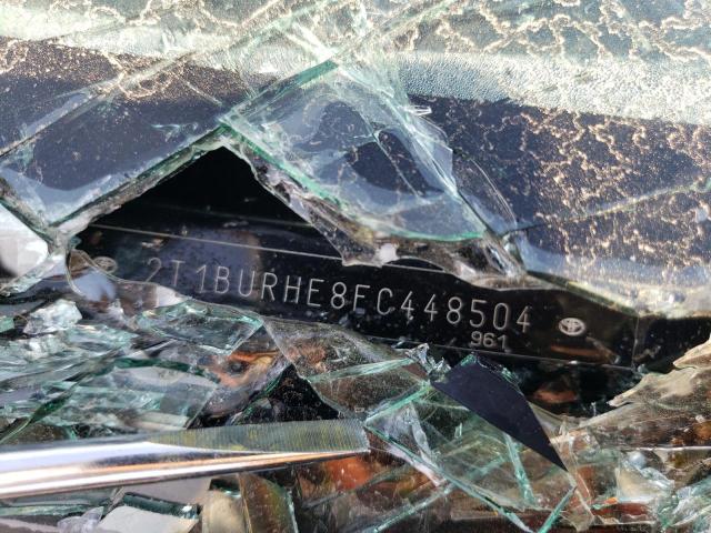 2T1BURHE8FC448504 - 2015 TOYOTA COROLLA L BLACK photo 12