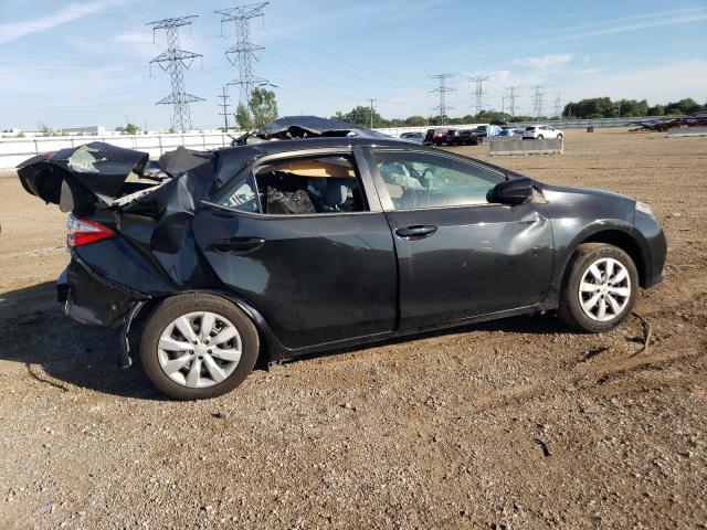2T1BURHE8FC448504 - 2015 TOYOTA COROLLA L BLACK photo 3