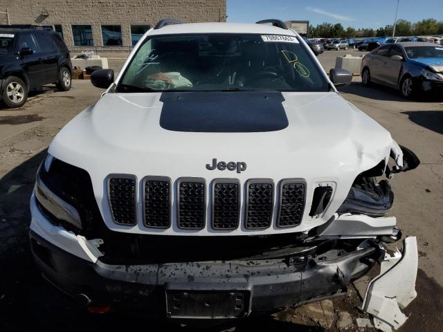 1C4PJMBX9MD149471 - 2021 JEEP CHEROKEE TRAILHAWK WHITE photo 5
