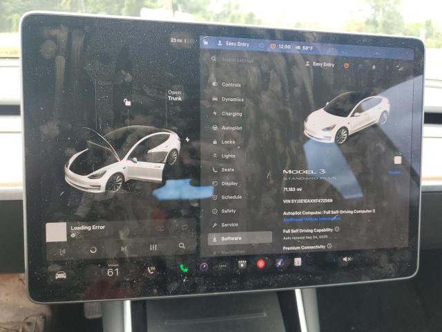 5YJ3E1EAXKF472569 - 2019 TESLA MODEL 3 Blanc photo 9