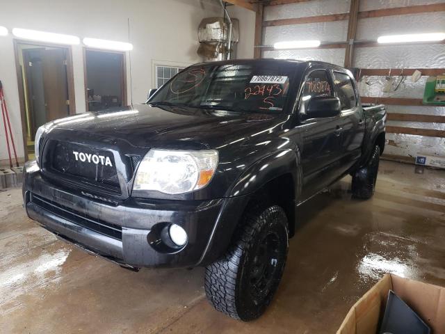 5TELU42NX6Z229439 - 2006 TOYOTA TACOMA DOUBLE CAB BLACK photo 1