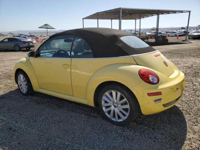 3VWRG31Y08M406536 - 2008 VOLKSWAGEN NEW BEETLE CONVERTIBLE SE YELLOW photo 2