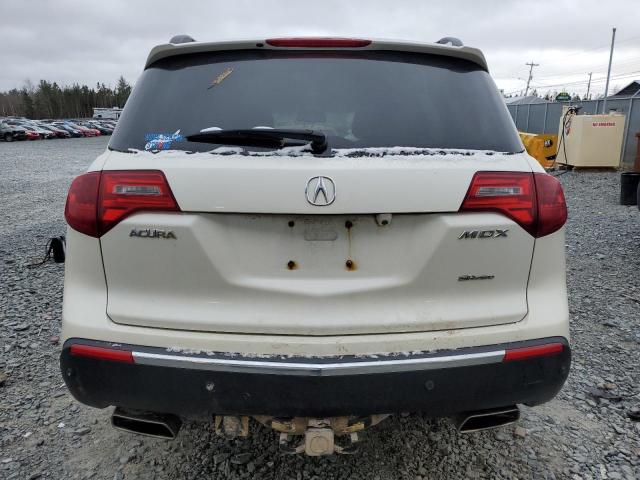 2HNYD2H64BH001009 - 2011 ACURA MDX TECHNOLOGY WHITE photo 6