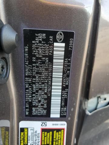 4T1G31AK6PU616067 - 2023 TOYOTA CAMRY SE NIGHT SHADE GRAY photo 12