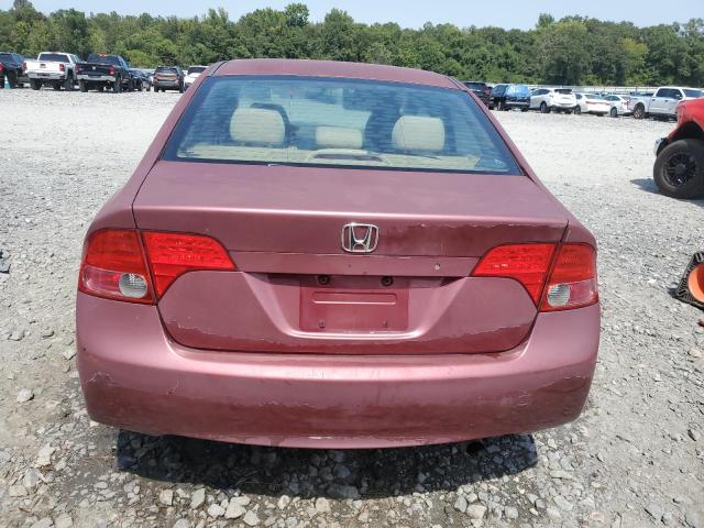 1HGFA16568L097653 - 2008 HONDA CIVIC LX MAROON photo 6