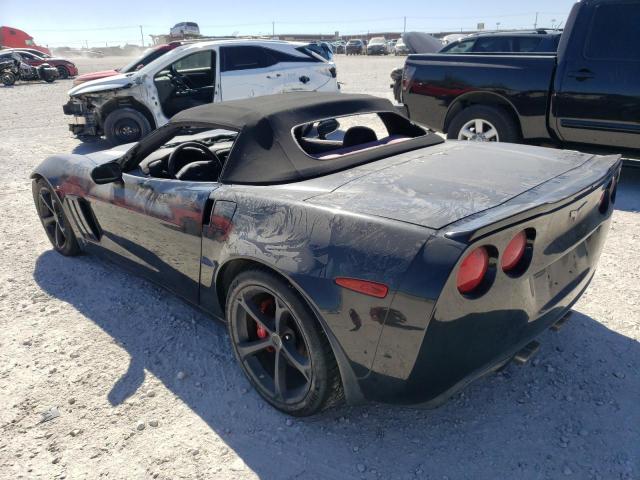 1G1YT3DWXC5102304 - 2012 CHEVROLET CORVETTE GRAND SPORT BLACK photo 2