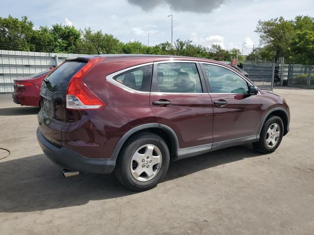 5J6RM3H32CL036507 - 2012 HONDA CR-V LX ბურგუნდია ფოტო 3