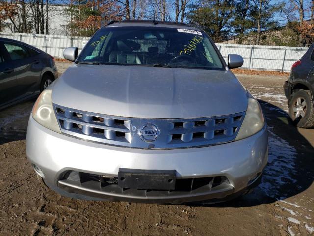 JN8AZ08W75W440681 - 2005 NISSAN MURANO SL SILVER photo 5