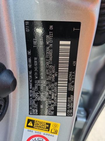 5TDJZRFH8JS895196 - 2018 TOYOTA HIGHLANDER SE ვერცხლისფერი ფოტო 14