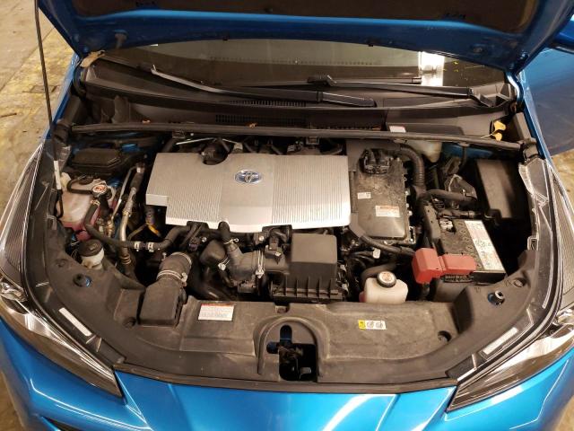 JTDL9MFU3M3029498 - 2021 TOYOTA PRIUS LE BLUE photo 11