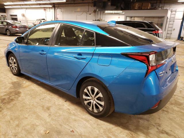 JTDL9MFU3M3029498 - 2021 TOYOTA PRIUS LE BLUE photo 2