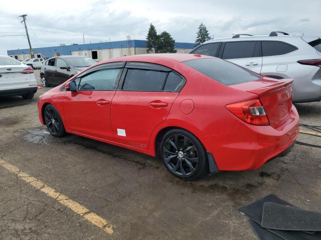 2HGFB6E50CH702414 - 2012 HONDA CIVIC SI RED photo 2