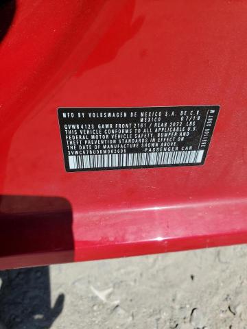 3VWC57BU0KM062695 - 2019 VOLKSWAGEN JETTA S RED photo 13