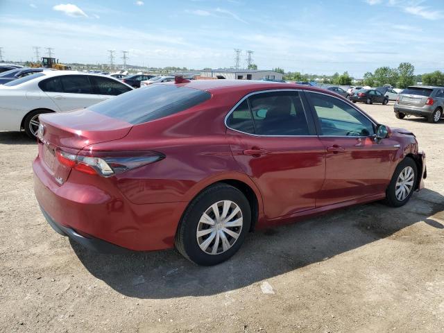 4T1C31AKXMU032183 - 2021 TOYOTA CAMRY LE RED photo 3