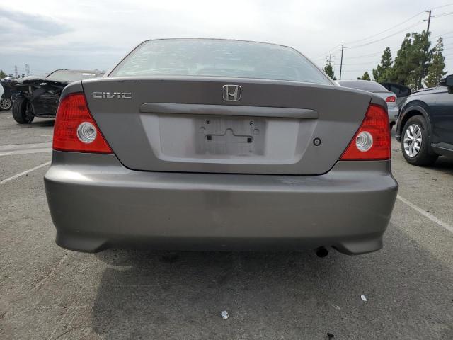 1HGEM22035L014100 - 2005 HONDA CIVIC EX SILVER photo 6