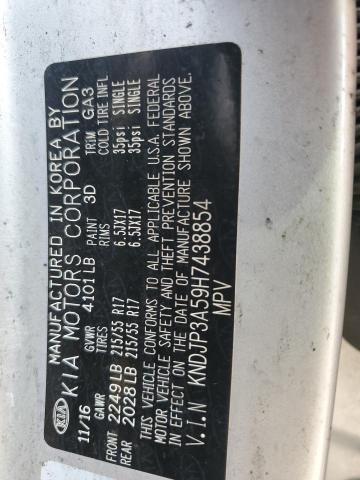 KNDJP3A59H7438854 - 2017 KIA SOUL + SILVER photo 12