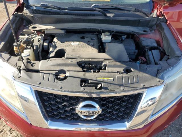 5N1AR2MN4EC613493 - 2014 NISSAN PATHFINDER S RED photo 12