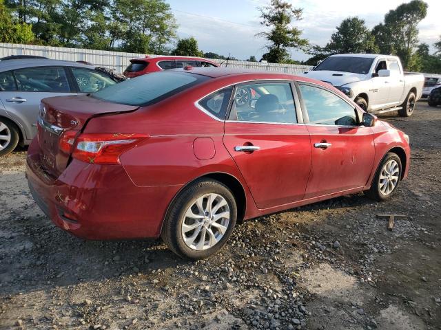 3N1AB7APXJY263478 - 2018 NISSAN SENTRA S 栗色 照片 3