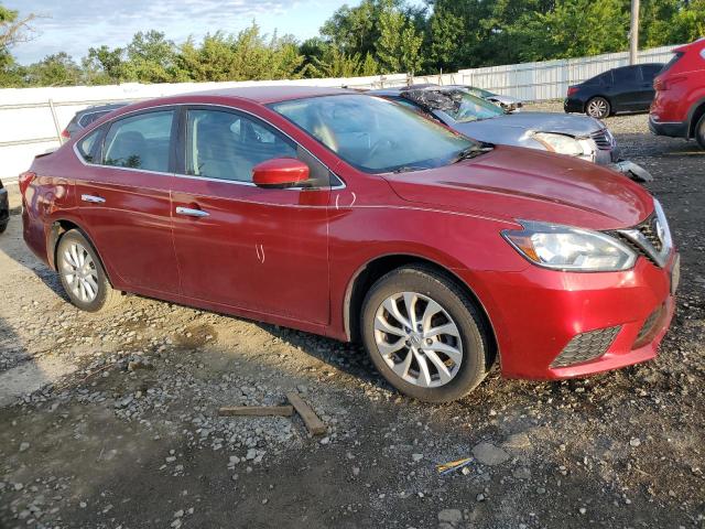 3N1AB7APXJY263478 - 2018 NISSAN SENTRA S 栗色 照片 4
