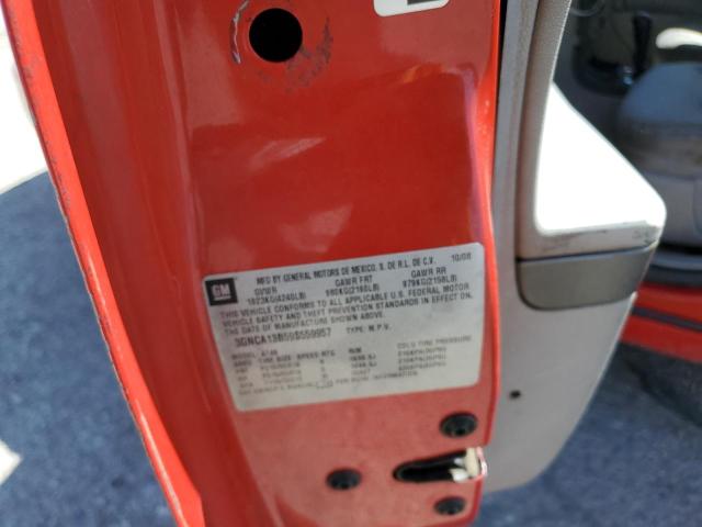 3GNCA13B59S559957 - 2009 CHEVROLET HHR LS RED photo 12