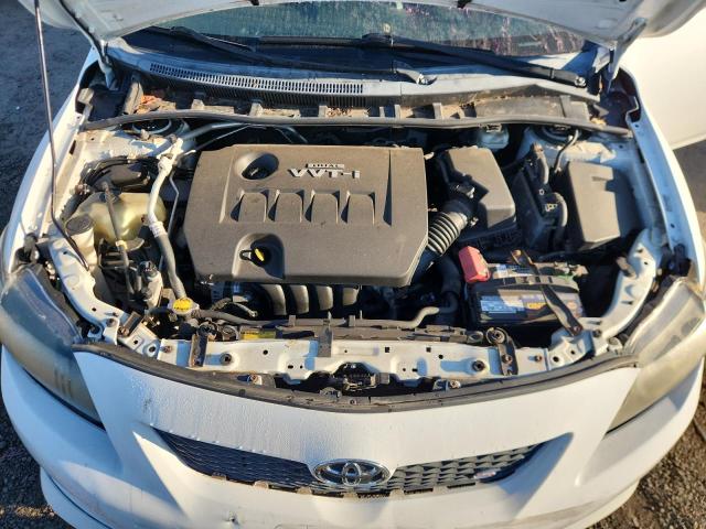 1NXBU4EEXAZ377644 - 2010 TOYOTA COROLLA BASE WHITE photo 11