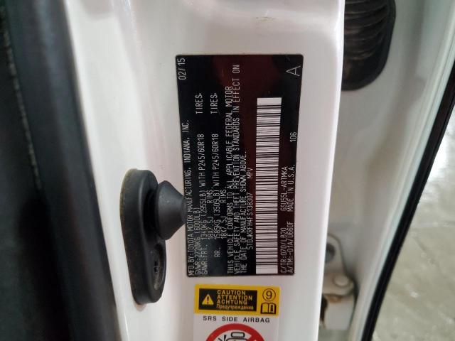 5TDJKRFH4FS138307 - 2015 TOYOTA HIGHLANDER XLE 白色 照片 14