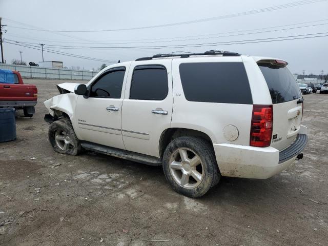 1GNSKCE02DR100820 - 2013 CHEVROLET TAHOE K1500 LTZ WHITE photo 2