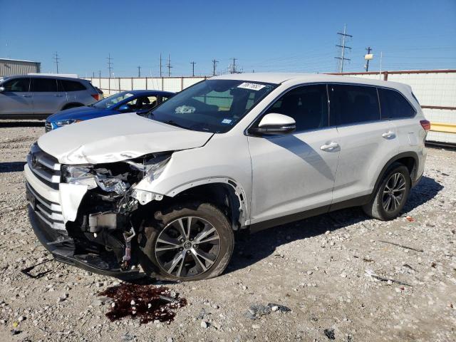 5TDZZRFH5KS302124 - 2019 TOYOTA HIGHLANDER LE WHITE photo 1