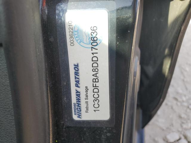 1C3CDFBA8DD170636 - 2013 DODGE DART SXT BLACK photo 12