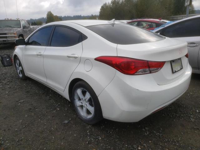 5NPDH4AE2BH037469 - 2011 HYUNDAI ELANTRA GLS WHITE photo 2