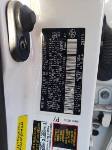 4T1BF1FK1HU328338 - 2017 TOYOTA CAMRY LE Blanc photo 13