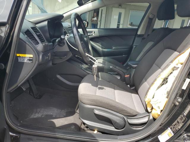 KNAFX4A85F5283375 - 2015 KIA FORTE EX BLACK photo 7