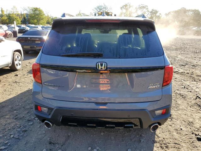 5FNYF8H07NB002325 - 2022 HONDA PASSPORT ELITE GRAY photo 6