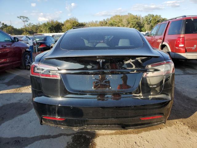 5YJSA1E61NF460169 - 2022 TESLA MODEL S Սև լուսանկար 6